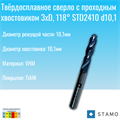 Сверло STAMO STD2410 d10,1 STD2410 d10,1