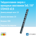 Сверло STAMO STD4420 d2,8 STD4420 d2,8